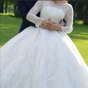 This is a wedding dress.